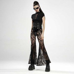 Punk Rave Flare Lace Pants NWT
